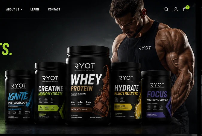 RYOT performance supplements and athlete
